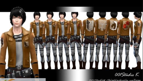 模拟人生4进击的巨人套装MOD v2.4