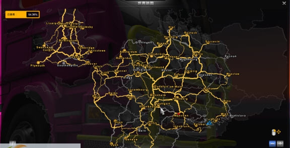 欧洲卡车模拟2最新地图样式MOD v2.4