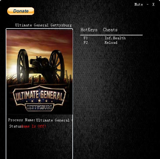 终极将军盖茨堡战役两项修改器 v3.3