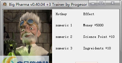 大型医药公司模拟三项修改器 v3.4