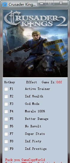 十字军之王2八项修改器 v3.8