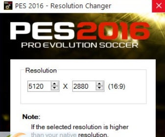 实况足球2016游戏高分辨率选择工具 v2.6