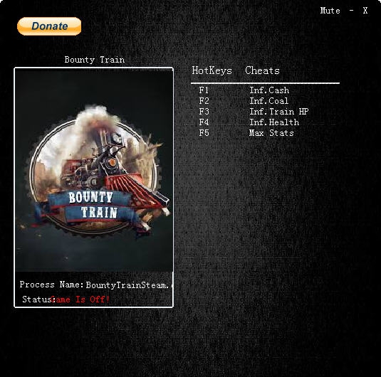 赏金火车五项修改器 v3.4