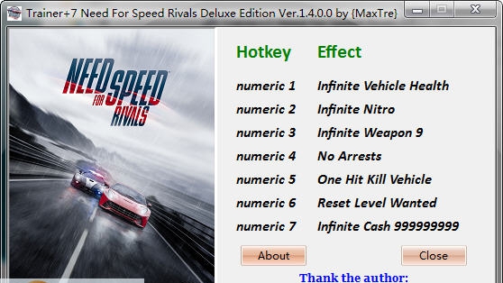 极品飞车18五项修改器 v2.4