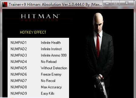 杀手5赦免九项修改器 v3.7