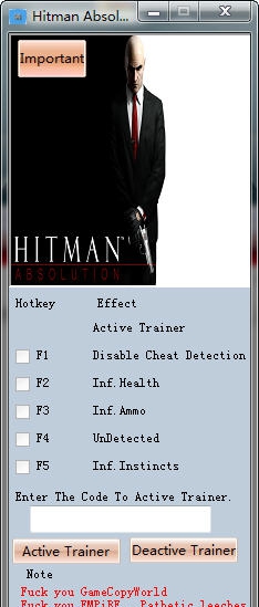 杀手5赦免四项修改器 v3.4