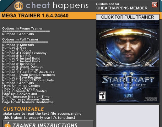 星际争霸2二十二项修改器 v3.11