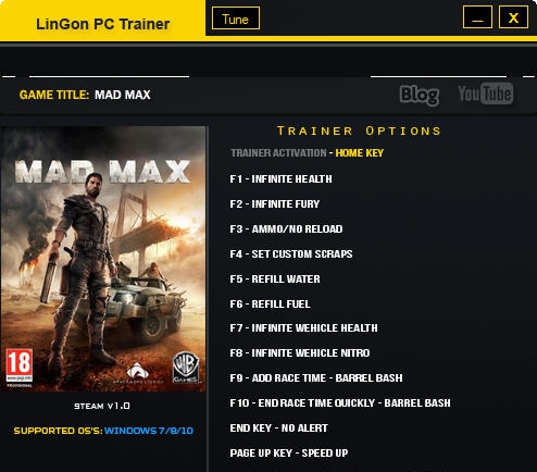 疯狂的麦克斯十五项修改器 v2.6