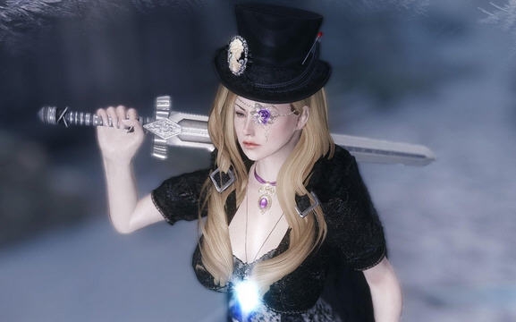 上古卷轴5天际独立随从金发女战士MOD v2.5