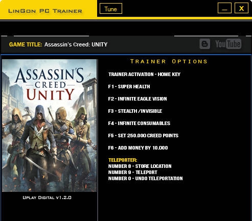 刺客信条大革命八项修改器 v3.5