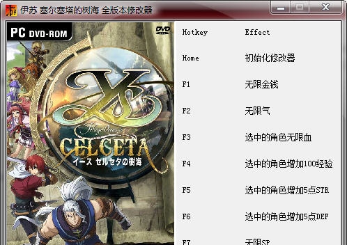 伊苏塞尔塞塔的树海七项修改器 v3.8