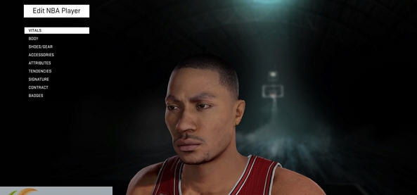 NBA2K16罗斯寸头款面补 v2.6