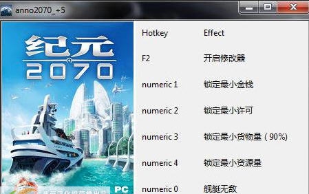 纪元2205五项修改器 v2.4