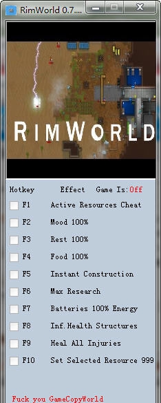 环世界九项修改器 v3.7