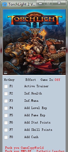 火炬之光2七项修改器 v3.5