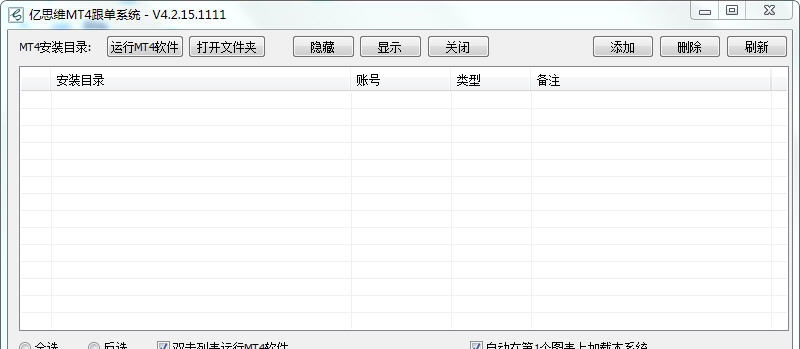 亿思维MT4跟单系统 v4.2.15.1116