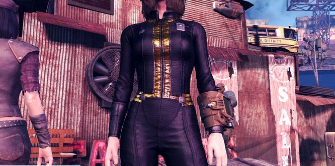 辐射4避难所外套蓝色改黑色MOD v2.6