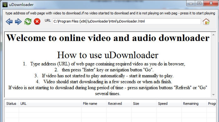 uDownloader(在线音频视频下载工具) v1.4