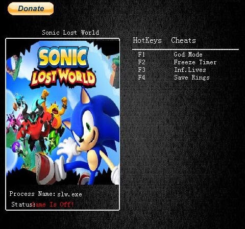 索尼克失落世界四项修改器 v3.6