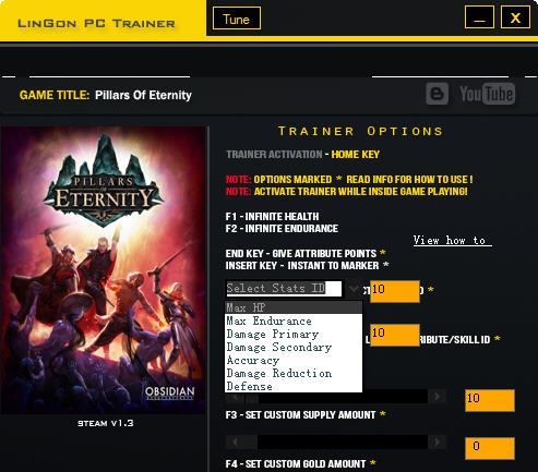永恒之柱二十九项修改器 v3.2