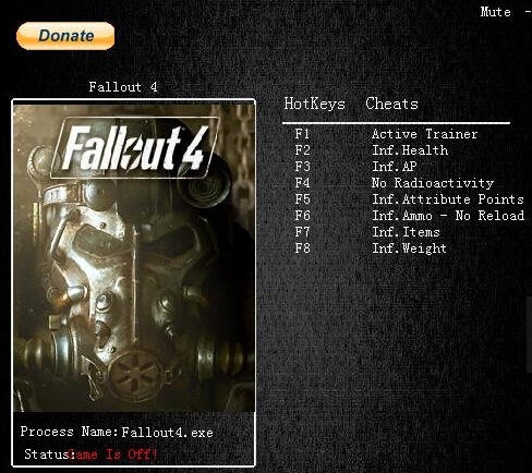 辐射4八项修改器 v3.6