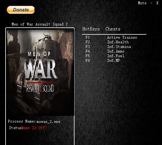 战争之人突击小队2五项修改器 v3.8