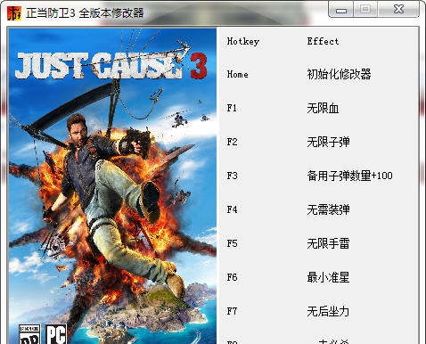 正当防卫3九项修改器 閸忋劎澧梫1.2
