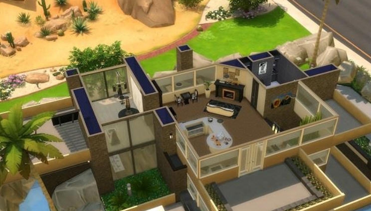 模拟人生4仿流水别墅MOD v2.5