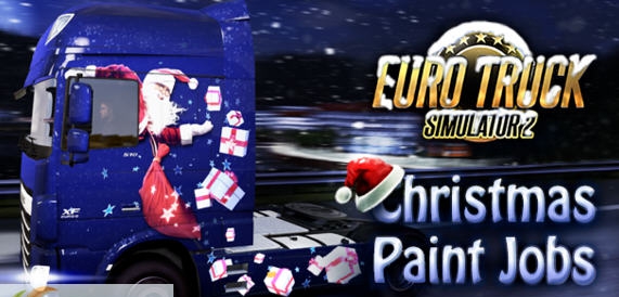 欧洲卡车模拟2DAF欧6圣诞风格仪表盘MOD v2.6