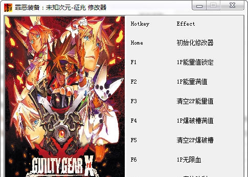罪恶装备未知次元征兆七项修改器 v2.3
