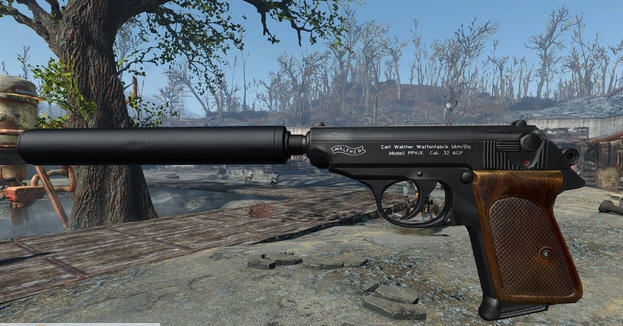 辐射4解放者PPK手枪材质MOD v2.5