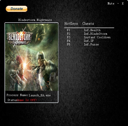 剑刃风暴百年战争噩梦五项修改器 v2.5