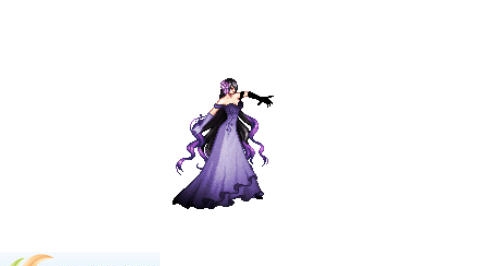 DNF女鬼剑模型女觉醒时装改深紫色婚纱 v2.5