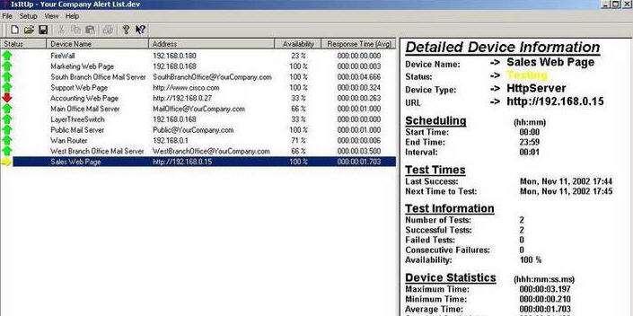IsItUp Network Monitor v8.77