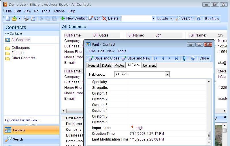 Efficient Address Book Free Portable v5.7
