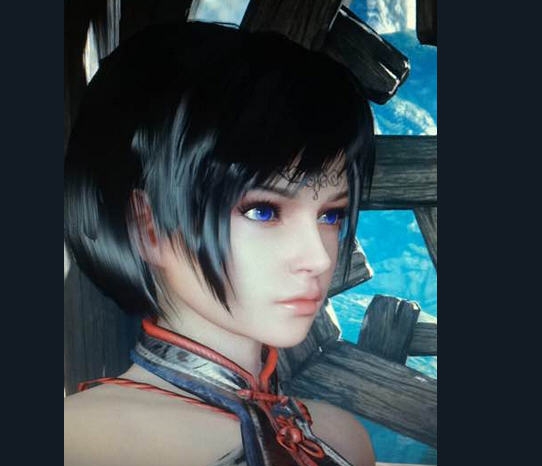 怪物猎人OL冷艳妹子捏脸数据图 濡ゅ倹蓱缁旂笨1.4