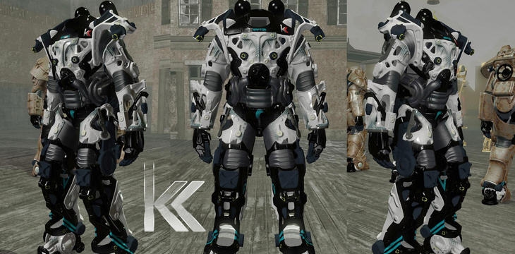 辐射4动力甲骨架白色配色MOD v2.5