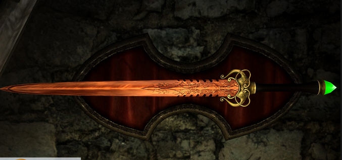 上古卷轴5天际细节精湛双手巨剑MOD v2.5