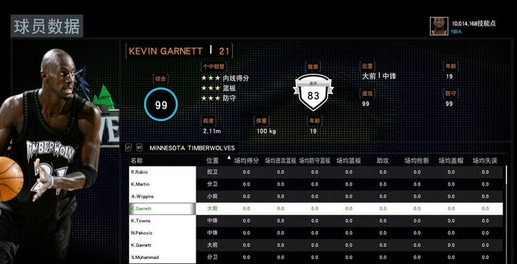 NBA2K16KG凯文加内特存档 v2.4