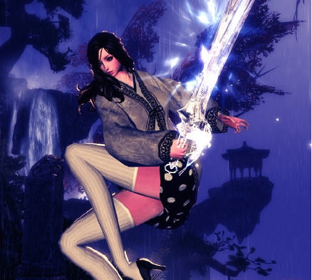 剑灵极模组天女红门道袍改月光 v2.5