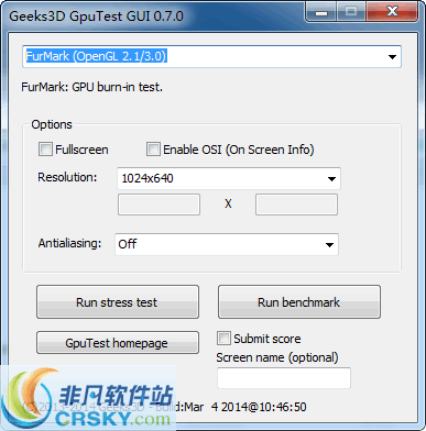 GpuTest v0.7.5