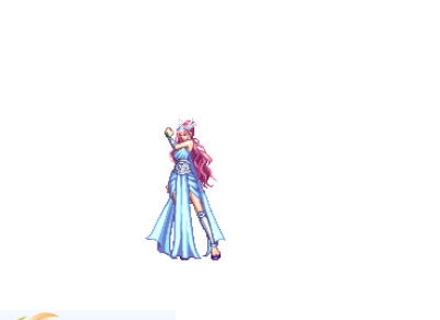 DNF女鬼剑模型全时装改女鬼剑国庆套蓝衣补丁 2015楠炵1.6