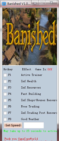 放逐之城九项修改器 v3.7