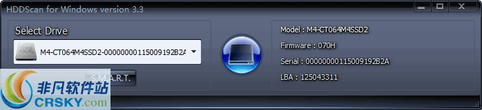 HDDScan(硬盘坏道检测工具) v4.1 Build 0.33