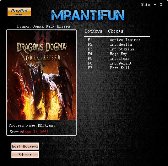 龙之信条黑暗觉醒七项修改器 v2.7