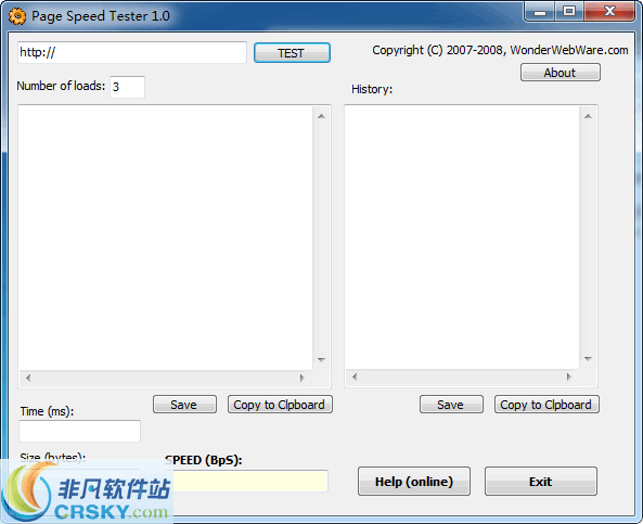 Page Speed Tester v1.6