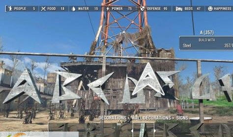 辐射4可建造的数字和字母标牌MOD v2.6