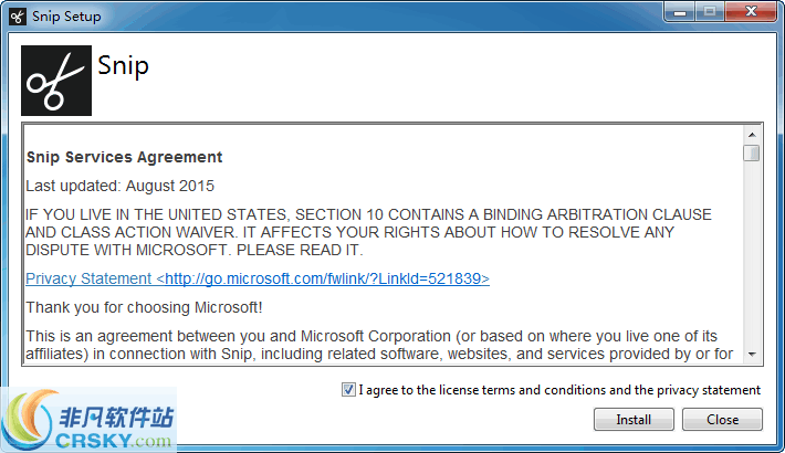 Microsoft Snip v0.1.4908.3