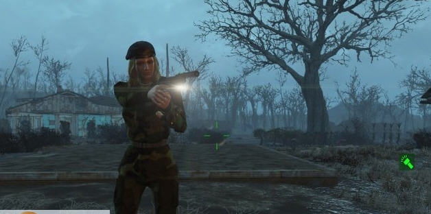 辐射4带战术灯的M92SE手枪mod v2.6