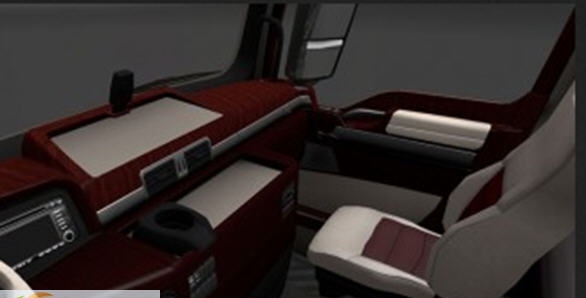 欧洲卡车模拟2MANTGX卡车木质内饰MOD v2.5
